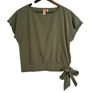 Indyeva Side Tie Blouse Green - S